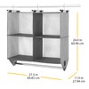 Whitmor 4 Section Fabric Closet Organizer Shelving with Built In