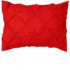 Pinch Pleated Standard Pillow Shams Set of 2 Red 600