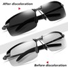 DPWOUM 1Pc Gray Chameleon G4F1 Day Night Vision Lenses Photochromic