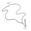 Suplight Platinum Silver Guitar Necklace for Men Boy Rock Music