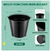 Rtteri 24 Pcs Metal Bucket, Small Metal Bucket, Party Favor