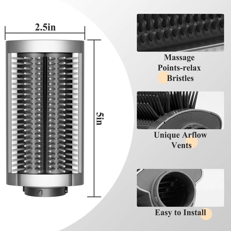 PUREGUST Nuevo Cepillo Alisador Firme Compatible con Dyson Airwrap Accesorios,