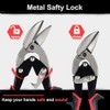 Aviation Tin Snips Set, Straight Heavy Duty Left and Right