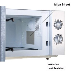 Waveguide Covers for Microwave, Juerly 4 Pack Mica Plates Sheets Heat Insulation Board for Universal Microwave Oven Repairing Part - Cut to Size, 5.1x 5.1inch