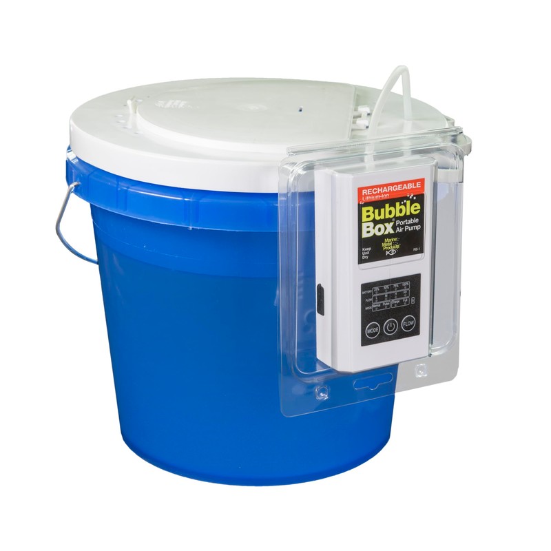 Marine Metal RB-1 Rechargeable Bubble Box Live Bait Aerator, Water
