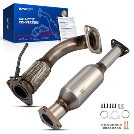 KAX High Flow Stainless Steel Catalytic Converter Fit for Accord 2003-2007 2.4L,Catalyst 2 Pore,16299/52349,2 PCS,EPA Compliant