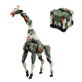 BEASTBOX 52Toys BB-69 MOONSAFARI "Moon Safari" Transforming Toy, Transformation Figure, Cube to Giraffa Transformation Toy, Painted, Highly Movable, Action Figure, Mecha Beast Transformation, Animal