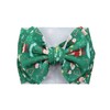J&J Boutiques Black Plaid & Snowman - 7" Bow Headwrap