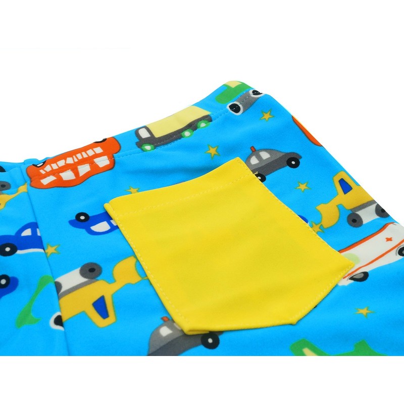 Aivtalk - Bañador tipo calzones para niños, azul (Car Blue),