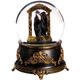 The San Francisco Music Box Company Phantom Stepping Through Mirror Water Globe