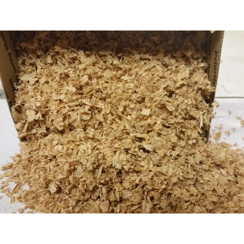 1 Full box of Red Oak wood shavings. 100% all
