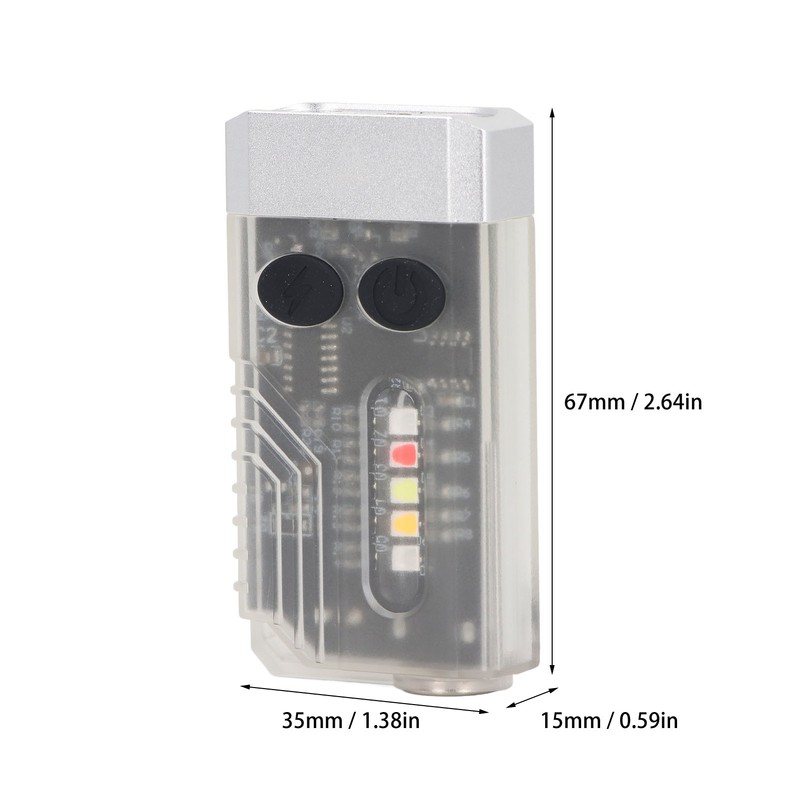 LED Flashlight 1000LM 5 Brightness Magnetic Multifunctional Pocket Torch with