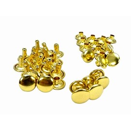 Family Tool (Family Tool) Double-sided kasime, also available in medium head diameter 7 mm X Foot Length 9 mm) Gold 30 Pack 56278