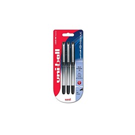 uni-ball Eye Needle UB-185S Rollerball Pen - Black, Pack of 3