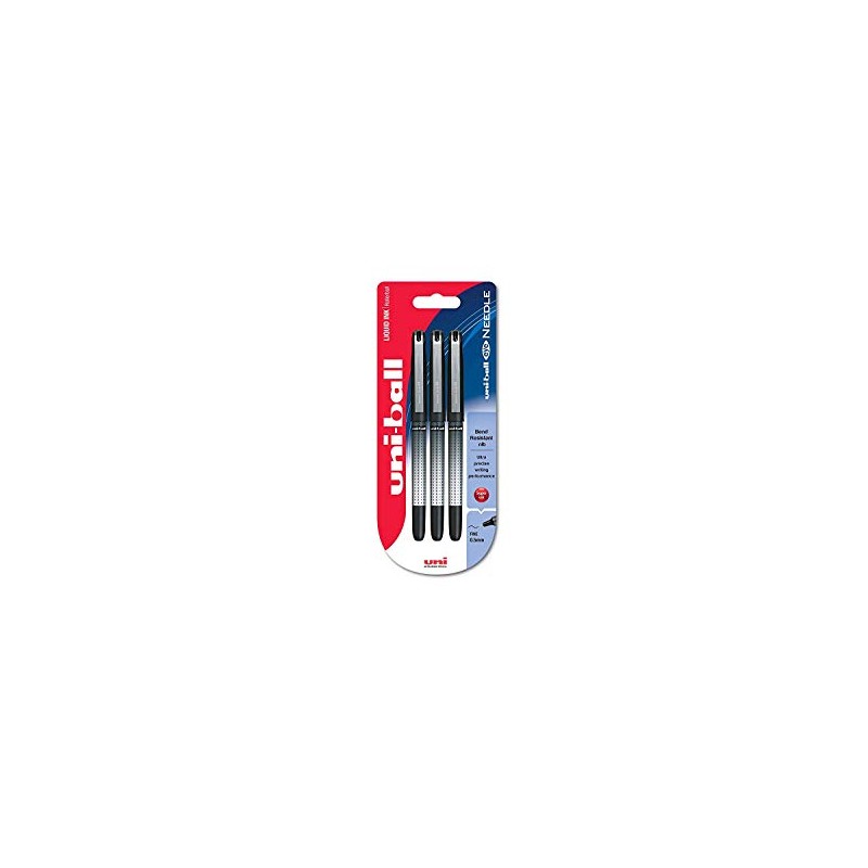 uni-ball Eye Needle UB-185S Rollerball Pen - Black, Pack of