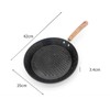 Round Frying Pan Universal Nonstick Flat Bottom Iron Grill Pan