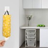 QIANRENON Kitchen Grocery Plastic Trash Bag Holder Washable Wall Mount