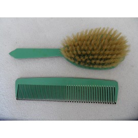 Dupont Peine Y Cepillo De Pelo Dupont Vintage Color Verde