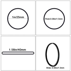 AIWOQI Rubber Bands Size #10 rubber band 760pcs Black Elastic Rubber Band size10 1inch small rubber bands for office supplies home