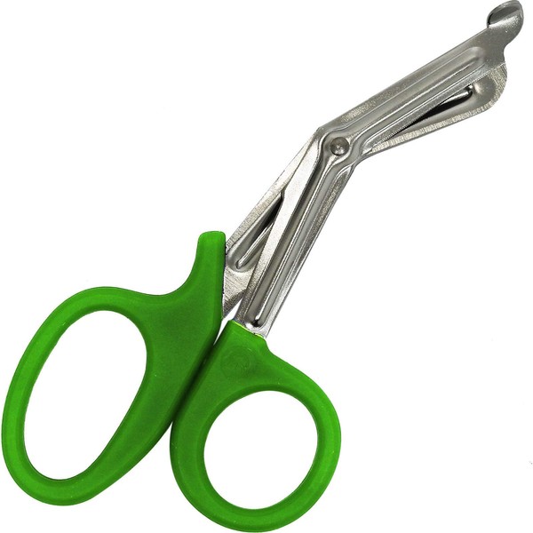 Trauma Shears 7.5'' Stainless Steel Medical Bandage Scissors EMT Shears for Emergency Supplies (Dark Green)