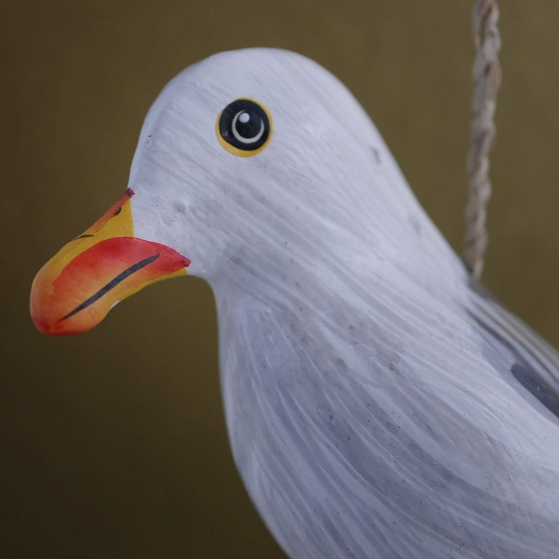 ART-CRAFT Seagull Wind Chime with Feather Propeller with 1 Decorative