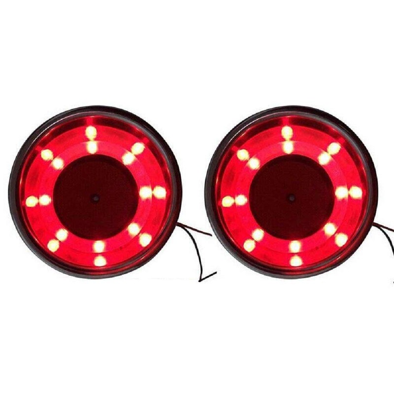 Marinebaby 4 Pcs Blue & Red LED Stainless Steel Cup