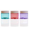 24Pack 2oz Round Colorful Glass Storage Jars with Lids and