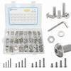 WZHUIDA 1080 Pieces M2 M3 M4 M5 Hex Socket Screws