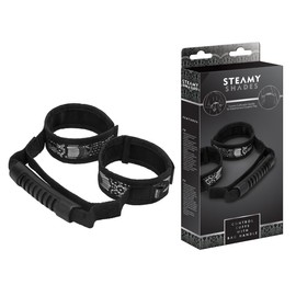 Steamy Shades Hand and Foot Cuffs with Handle