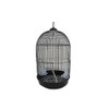 YML A1564 Bar Spacing Round Bird Cage, Black, Small
