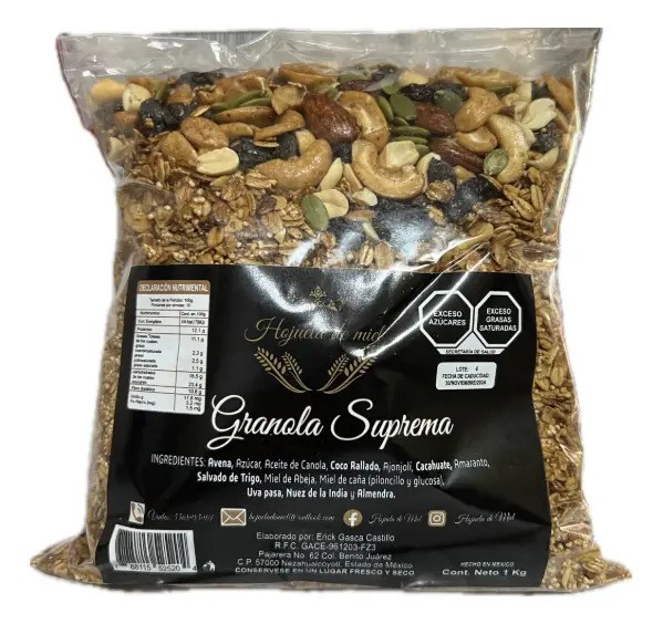 1 Kg De Granola Selecta Hojuela De Miel Excelente Calidad