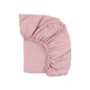 KraftKids Fitted Sheet Muslin Golden Dots on Pink 100% Cotton