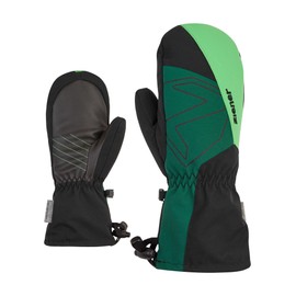 Ziener LAVALINO Children's Ski Mittens / Winter Sports Waterproof Extra Warm Wool Deep Green 4.5