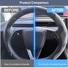 Funda para volante Tesla modelo 3/Y 2016-2025 2026 Juniper/Highland (gris)