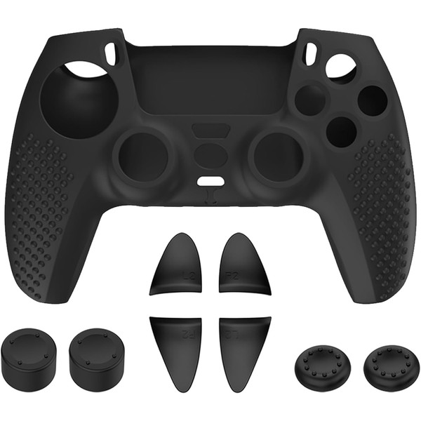 Anti-Slip PS5 Controller Skin, PS5 Controller Accessories, Non-Slip Silicone PS5