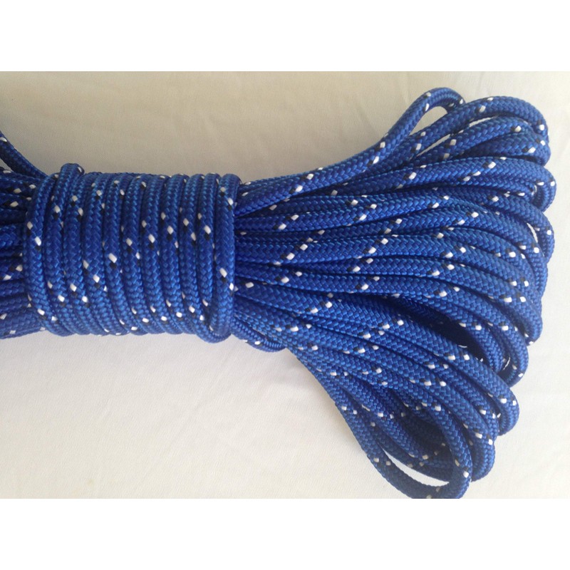 5/16 Inch by 100 Feet Double Braid Polyester Rope, Blue