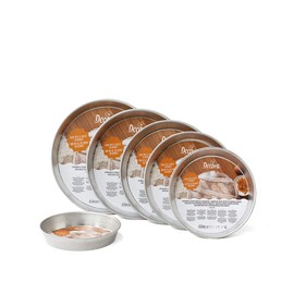 Decora" Pastiera Pan, Tinplate Silver, 21 x 22 x 3.7 cm