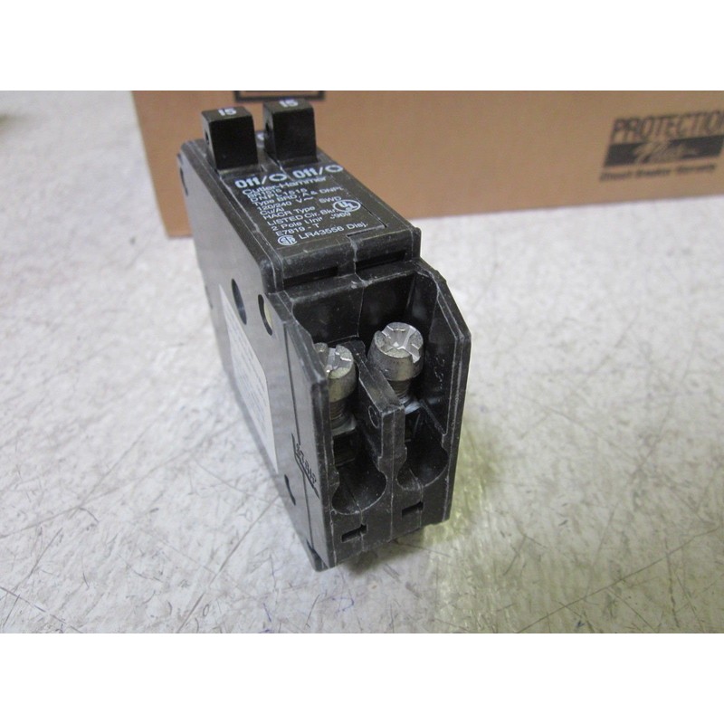 Eaton BR1515 Plug-On Mount Type BR Duplex Circuit Breaker 1-Pole