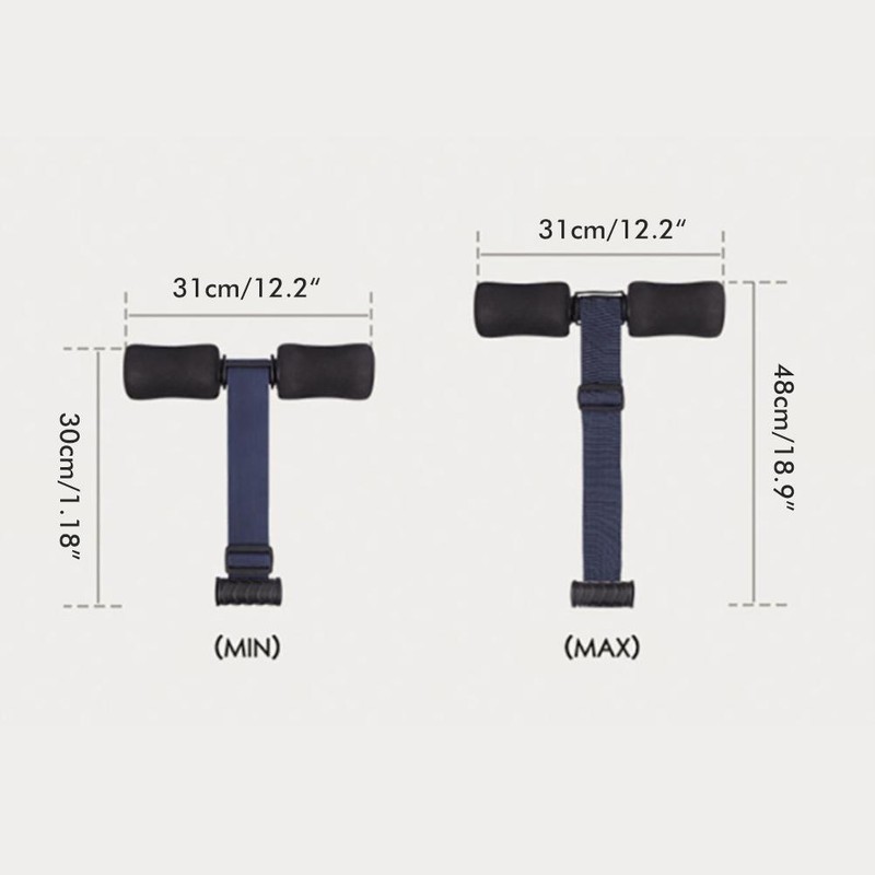 Hamstring Curl Strap Portable Adjustable Sit Up Exercise Training Assistant