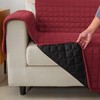 Elegant Comfort Quilted Furniture Protectors Solid and Printed Design Reversible