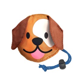 Suck UK Reusable Shopping Bag - Convenient & Washable Food Grocery Tote for Men & Women - Eco-Friendly, Foldable & Portable Waterproof Bag with Cute Dog Pouch - Novelty Gift Idea - Holds Up to 6 kg