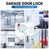 Heavy Duty Garage Door Lock, 2PCS Upgrade Galvanized Steel Garage