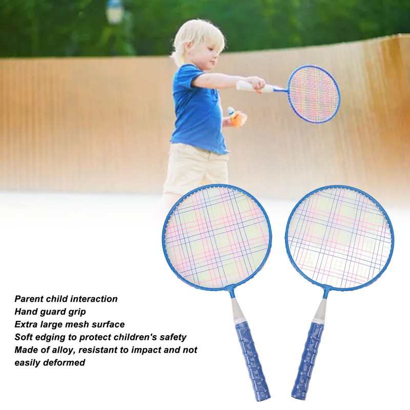 Kids Badminton Racket Set Lightweight Easy Grip Badminton Racquets for