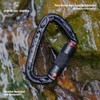 FresKaro 25kN UIAA Certified Climbing Carabiner Clips, 4inches Auto Locking,