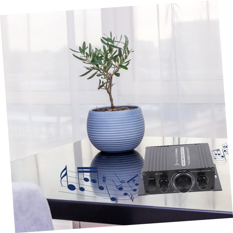 Mipcase 1pc Mini Digital Stereo Amplifier Portable HiFi Wireless Audio