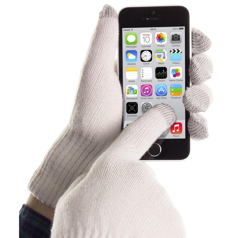 Trendz Medium Sized Touch Screen Cable Knit Gloves for Smartphones,