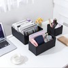 Leatherspaces Functional Drawer Organizer clothes， Faux Leather Dresser Organizer for