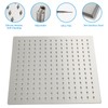 Lordear 16 Inch Shower Head Rainfall Solid Square Ultra Thin