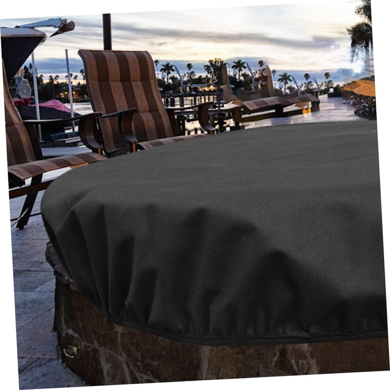 Gatuida Fire Pit Cover for Outdoor Patio Fireproof Oxford Fits