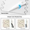 BeNice Marble Peel and Stick Backsplash Stick Tiles Subway Beige
